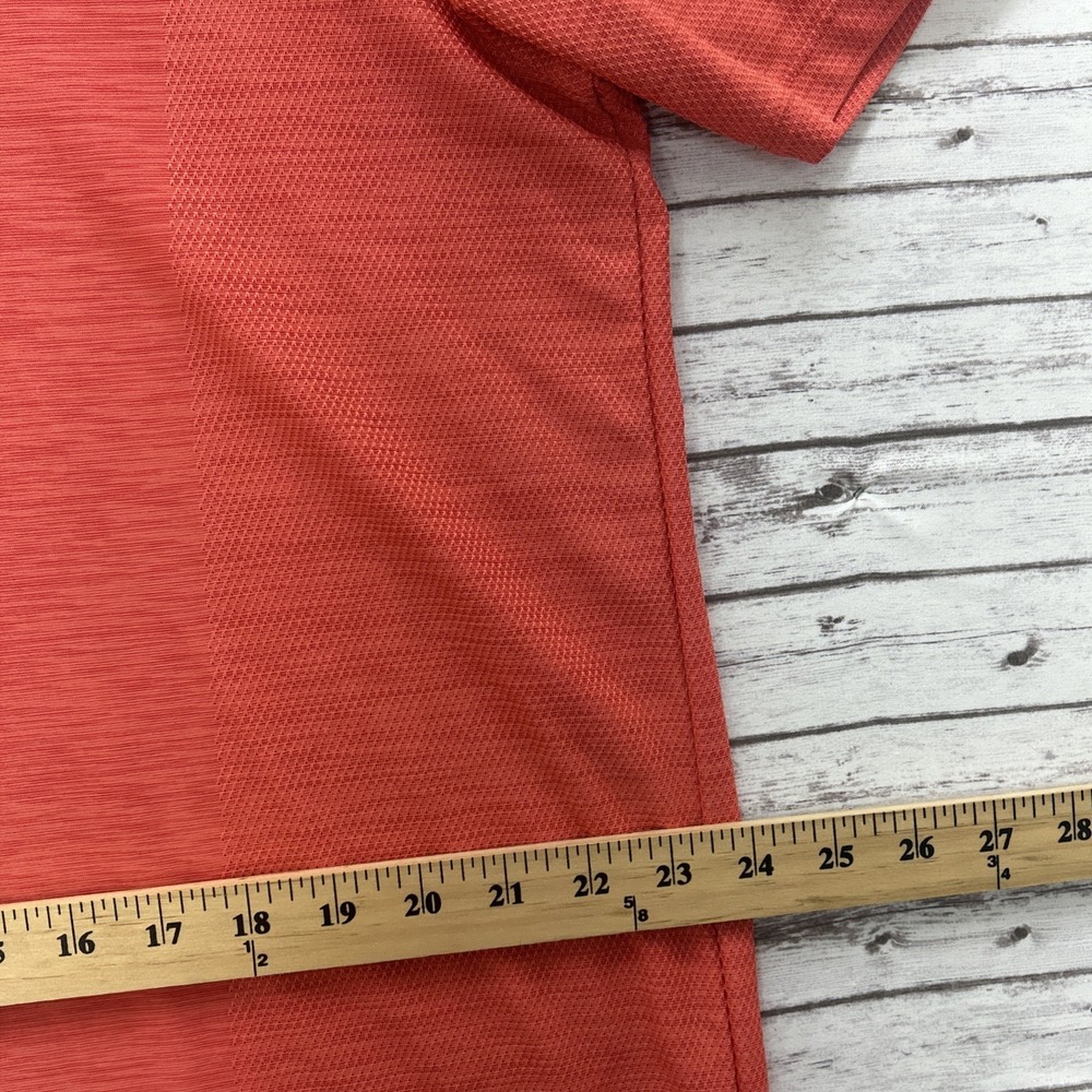 Tommy Bahama IslandZone Polo Shirt Coral Heather Red Men XL SS Peformance Golf - Picture 7 of 9